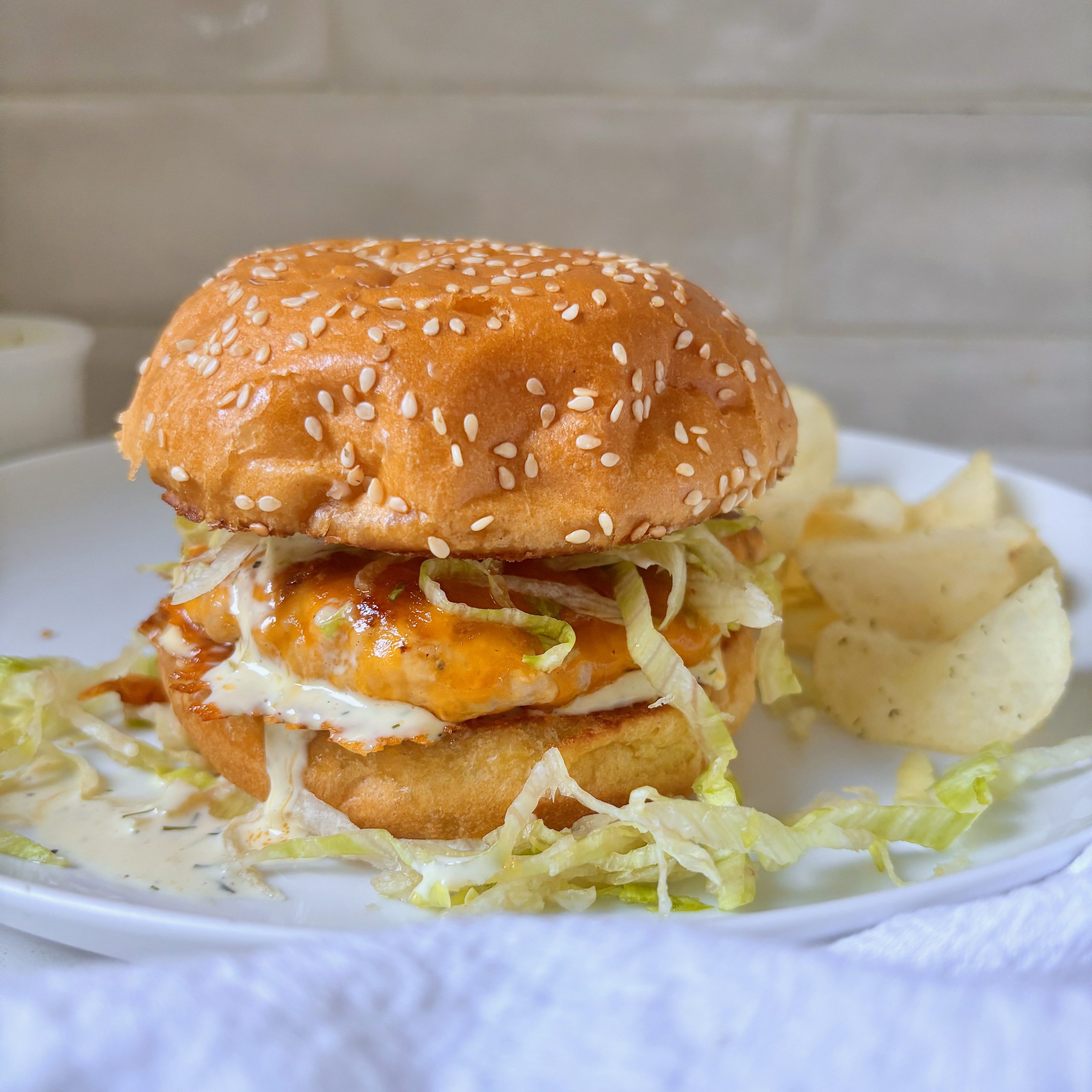 Double Cheddar Turkey Burgers with Pickley Sauce