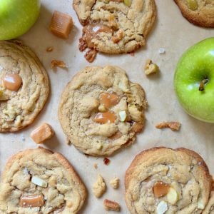 Salted Caramel Apple Cookies
