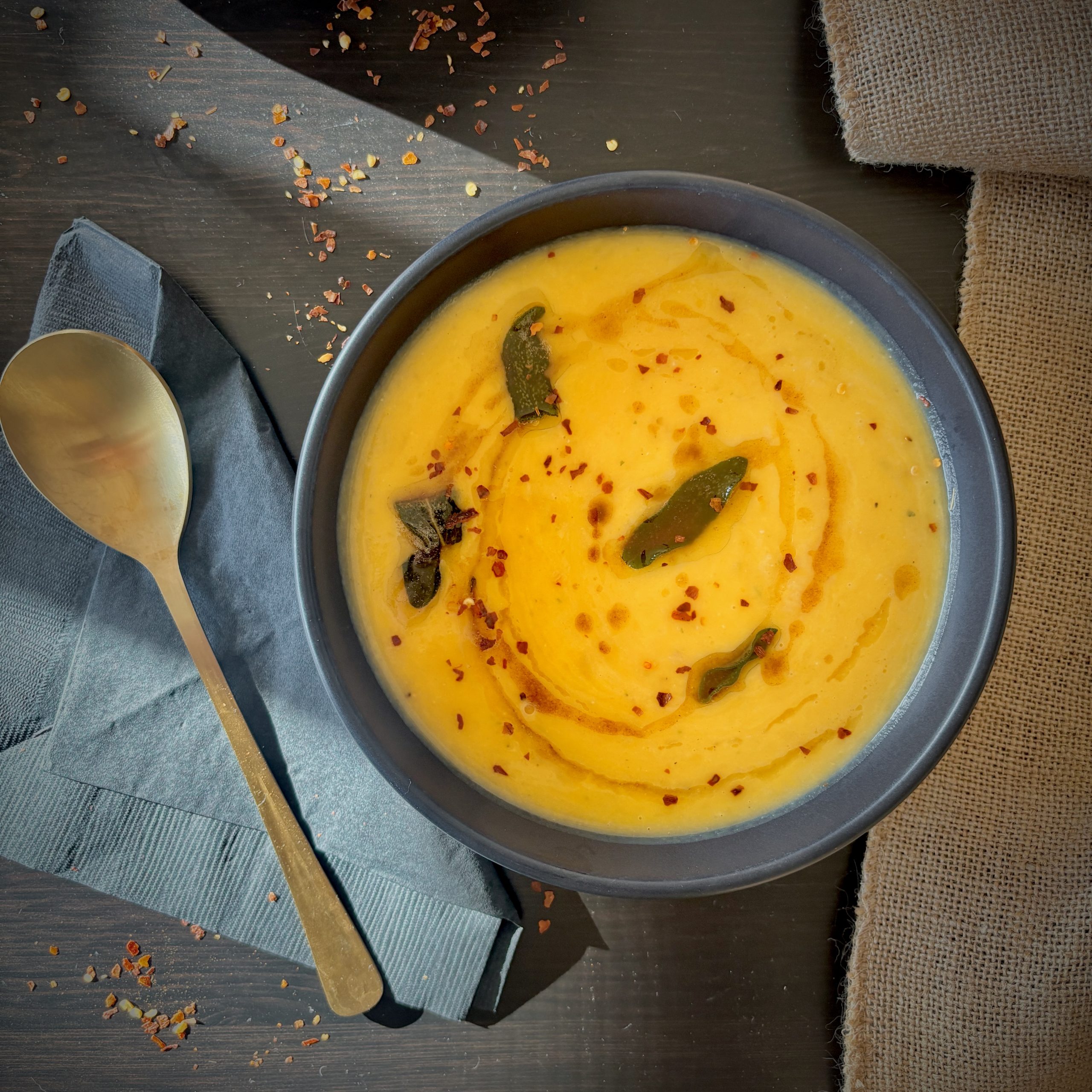 Easy Sheet Pan Butternut Squash Soup