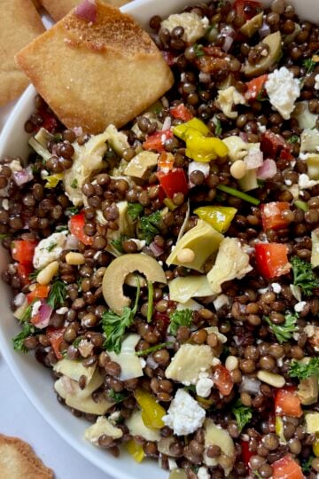 Mediterranean Marinated Lentil Jars